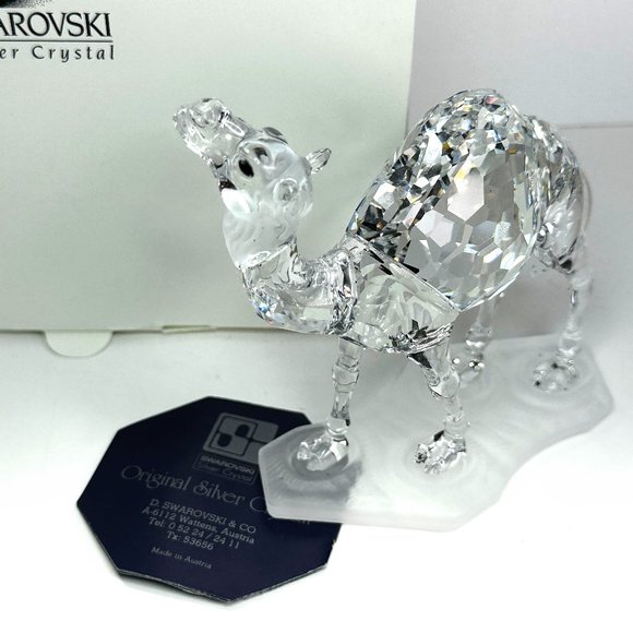Swarovski " The Camel " Crystal Figurine 247683 4.75" x 4.75" MIB COA
